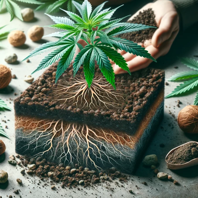 Bodensubstrat für Cannabispflanzen / Erde für Hanfpflanzen